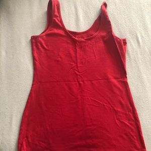 Red layering tank top size medium